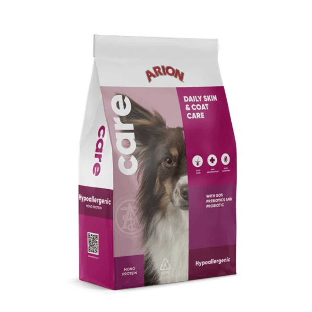 Arion Care - allergiforebyggelse - hud & pels m. laks - 2 kg - animondo.dk - UDGÅR - 105904