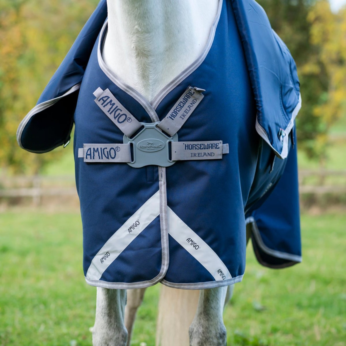 Horseware Amigo - 1200D Fieldsafe Plus Vinterdækken - 250 gram - Navy - animondo.dk - AANPL5 - BJI0 - 66