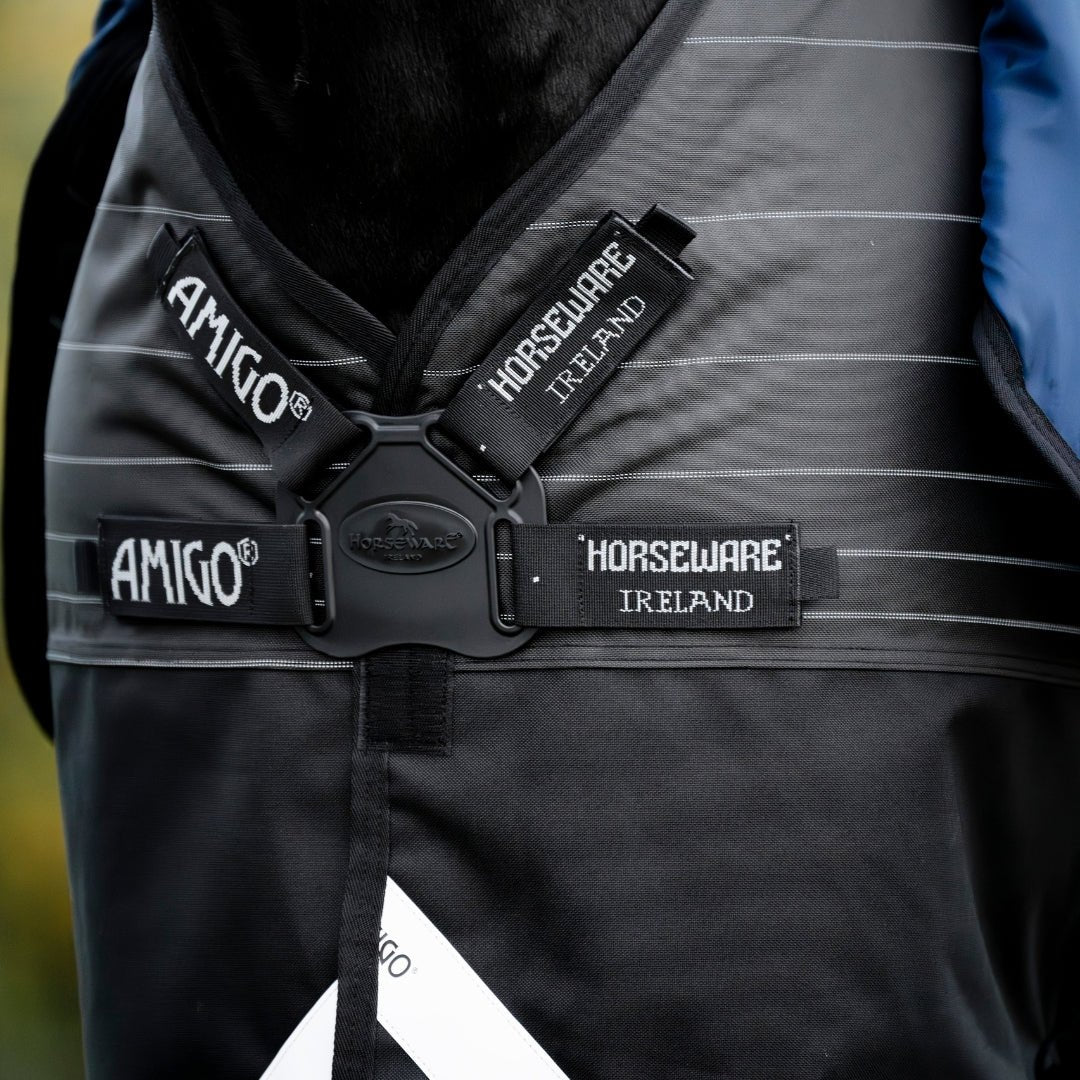 Horseware Amigo - 1200D Fieldsafe Plus Vinterdækken - 250 gram - Refleks/Sort - animondo.dk - AANPY5 - KRFK - 66