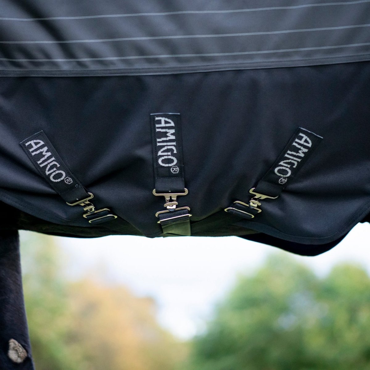 Horseware Amigo - 1200D Fieldsafe Plus Vinterdækken - 250 gram - Refleks/Sort - animondo.dk - AANPY5 - KRFK - 66