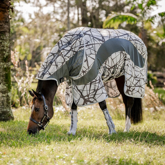 Horseware - Amigo CamoFly Plus InsektdÊkken m. aftagelig hals - MÞnster/GrÄ - animondo.dk - AFRRK1 - I7BI - 66