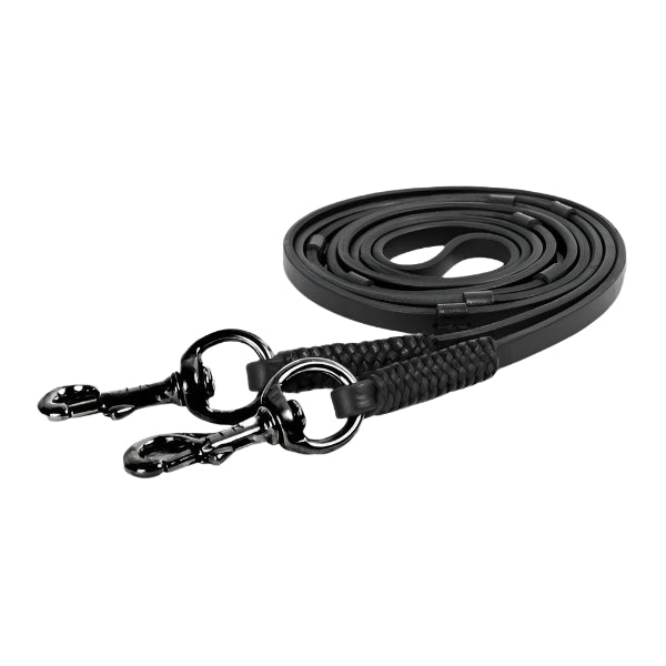 Leatherreins "DER FEINE" - animondo.dk - ZU-FEI-BL