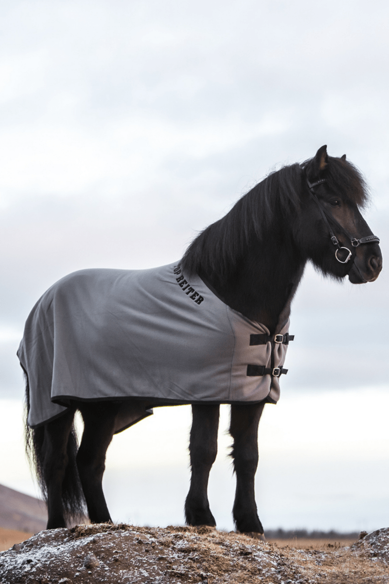 Top Reiter Fleecedækken - Grå - animondo.dk - DE - FLE - GRY - 125