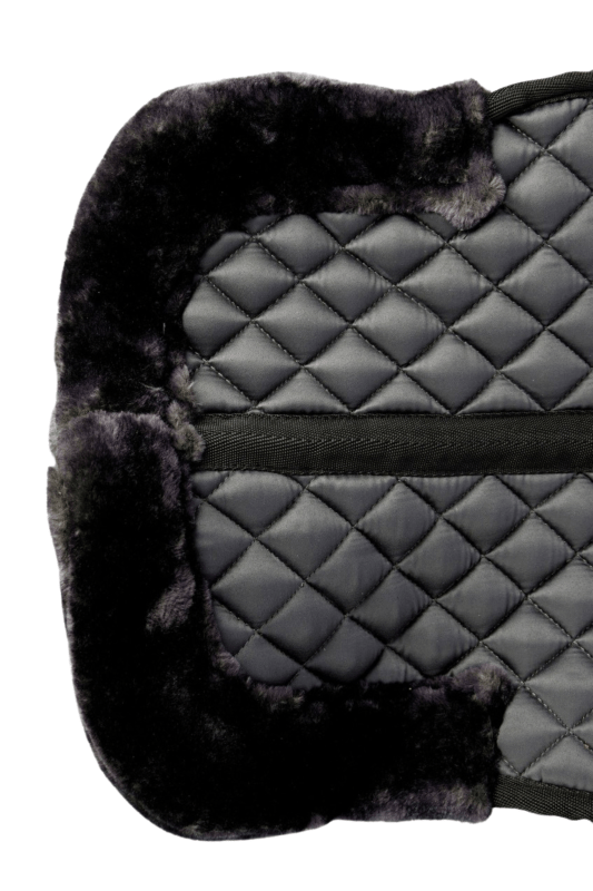 Top Reiter - Fur Saddle Pad - Sort - animondo.dk - SA - DE - FR - AN