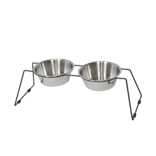 Kentucky Dog Bowl Comfort Feeder - Sort - animondo.dk