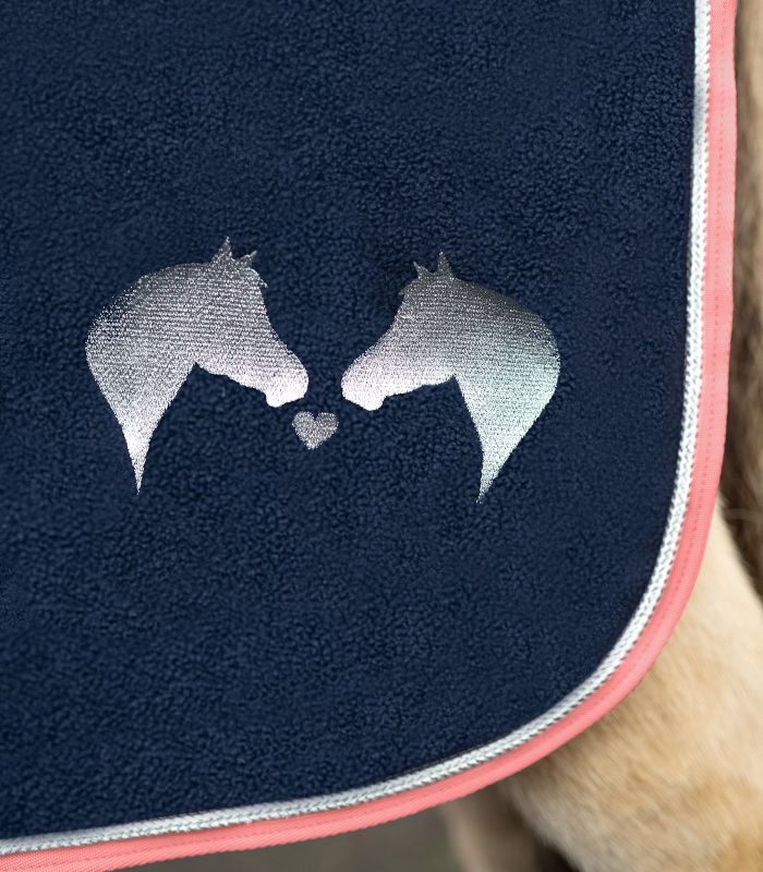 Waldhausen Lucky - Fleecedækken - Navy/Pink - animondo.dk - 6331656 - 075