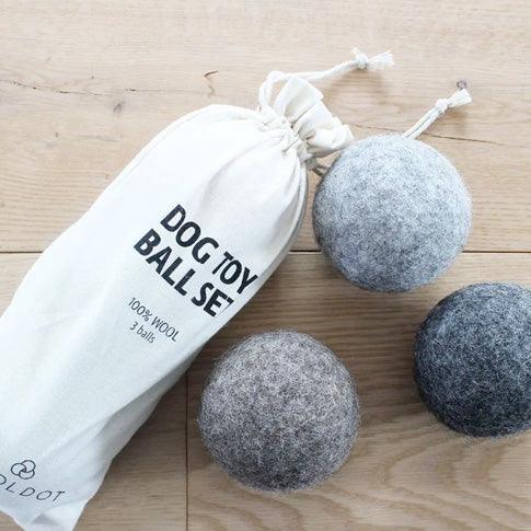 Wooldot Toy Ball set 3stk. - animondo.dk