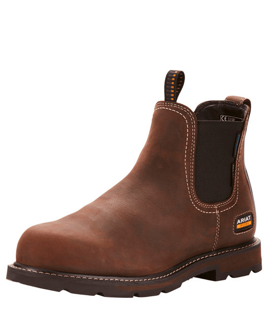 Ariat - Groundbreaker Chelsea H2O m. stålsnude - brun - herre - animondo.dk - 10025000008
