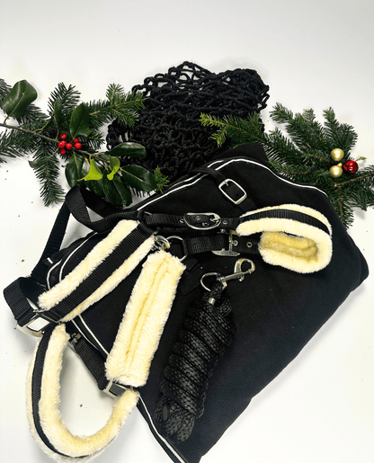 Cavalli Fleecedækken + Grime + Træktov + Cavalli Hønet - Sort - animondo.dk - 