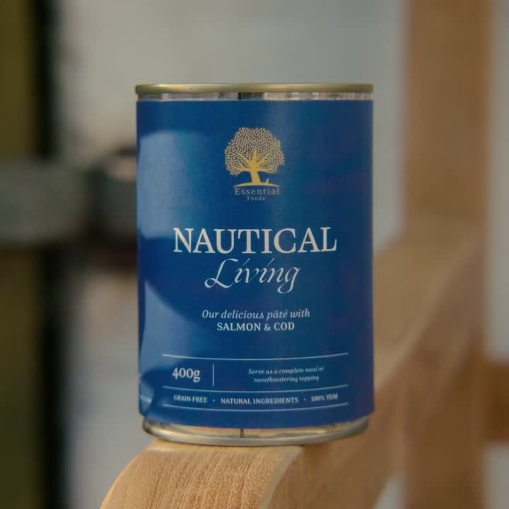 Essential Nautical Living - vådfoder m. lask & torsk - 6x400 g - animondo.dk - 1065