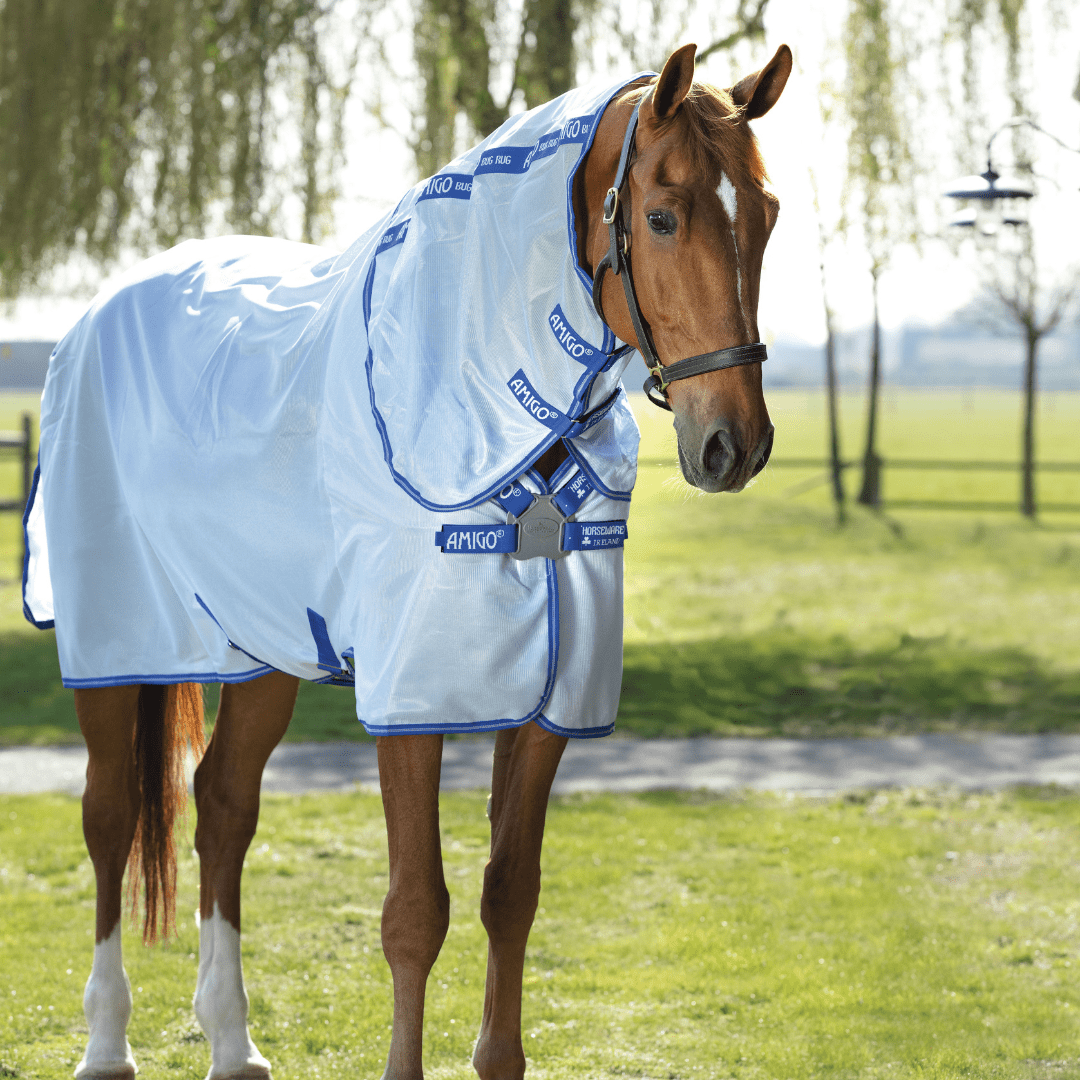 Horseware - Amigo XL Insektdækken - Blå/Sølv - animondo.dk - AFRBG9 - CABI - 75