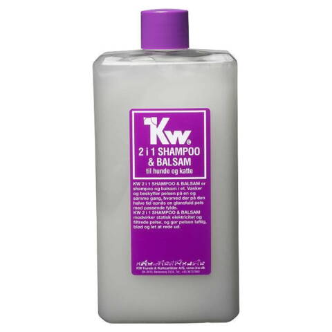 KW 2 i 1 SHAMPOO OG BALSAM - 500 ml - animondo.dk - 5499