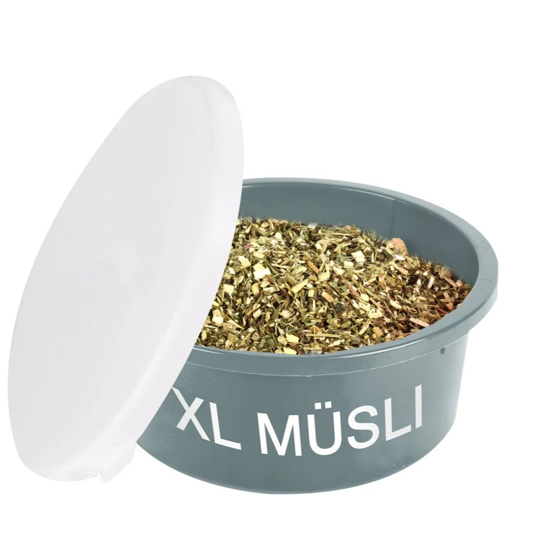 Waldhausen XL Müsli Bøtte m. Låg - Mistel - 8 L - animondo.dk - 1502775+1502799