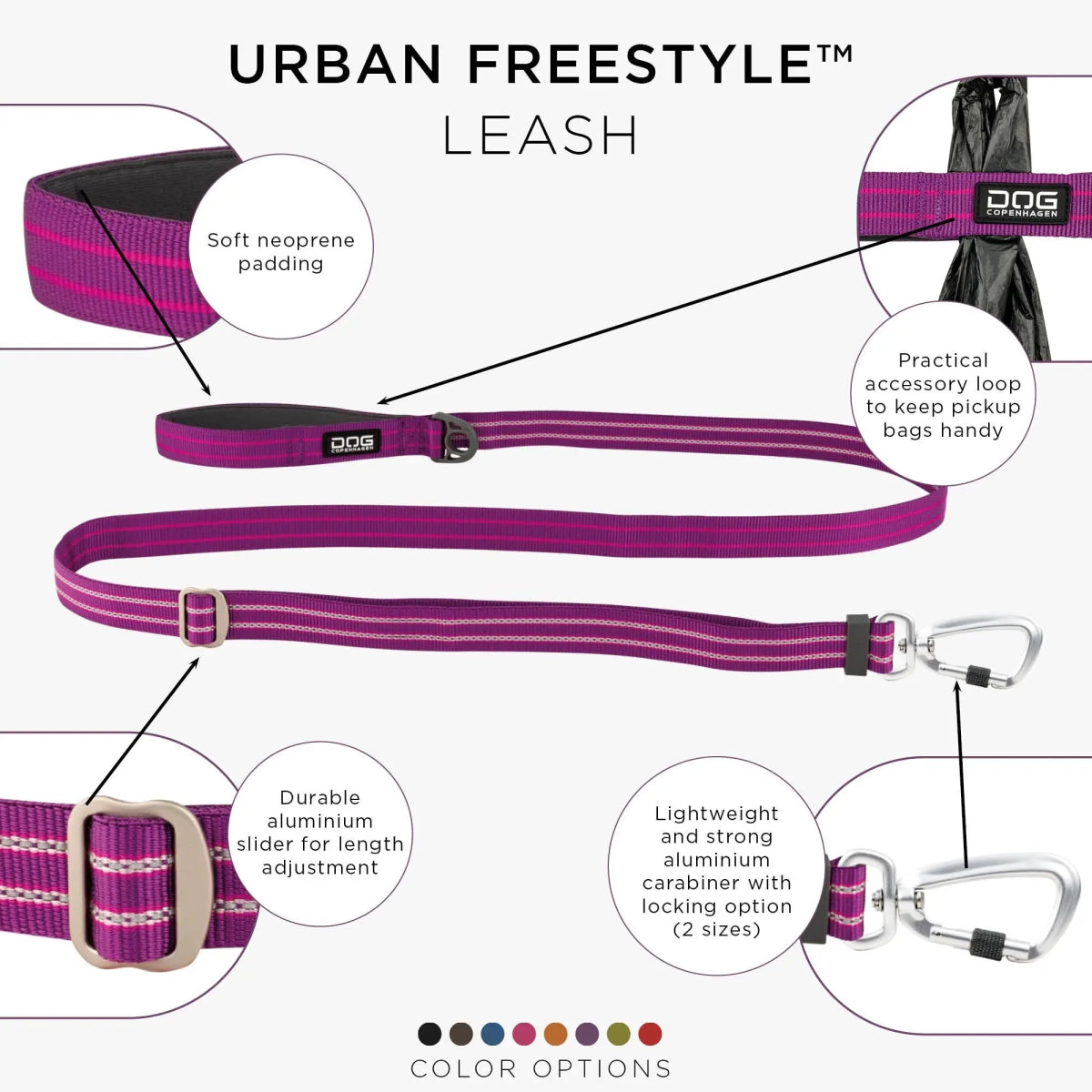 Dog Copenhagen Urban Freestyle™ Line - Purple Passion - animondo.dk