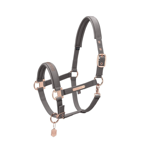 Eskadron Heritage Pin Buckle Headcollar - Earl Grey - animondo.dk