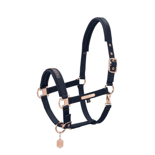 Eskadron Heritage Pin Buckle Headcollar - Navy - animondo.dk