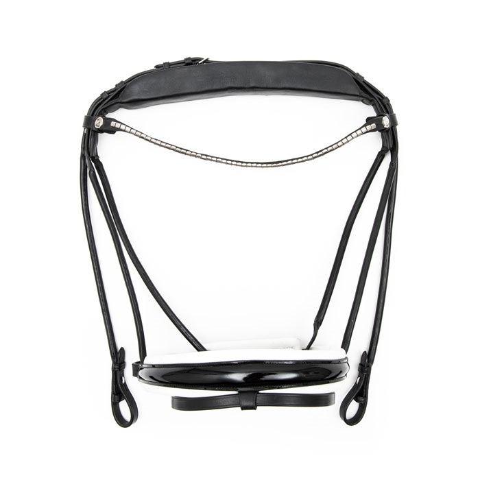 Finesse Bridles - "Cassidy Trense" - sort/hvid/lak/sølv - animondo.dk - SBCCD - 10
