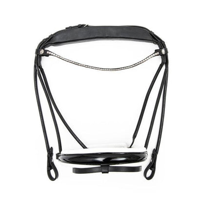 Finesse Bridles - "Cassidy Trense" - sort/hvid/lak/sølv - animondo.dk - SBCCD - 10