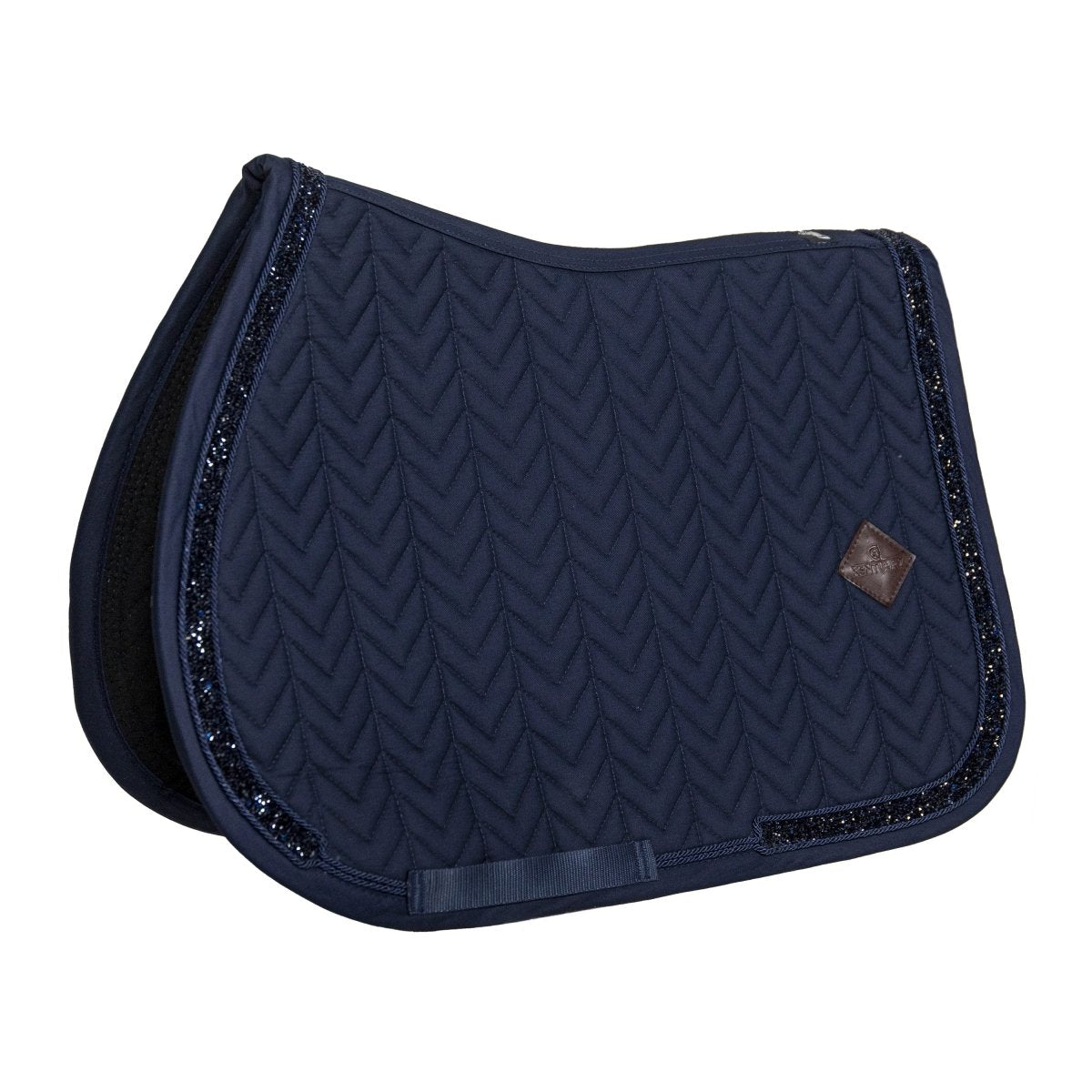 Kentucky Horsewear Glitter Stone Sadelunderlag Spring Pony - Navy - animondo.dk