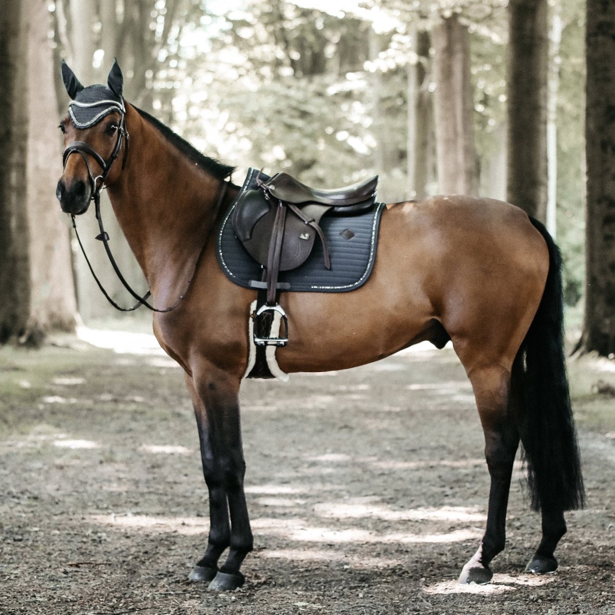 Kentucky Horsewear Pearls Show Springunderlag - Grå - animondo.dk