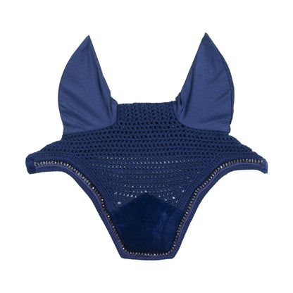 Kentucky Horsewear Wellington Velvet Pearls Hut - Navy - animondo.dk