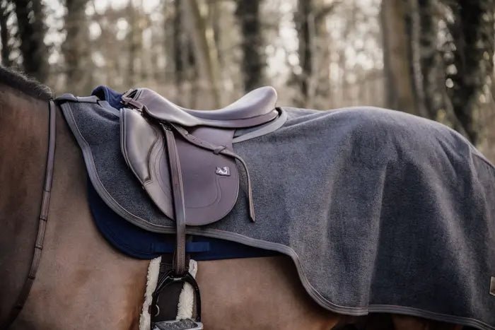 Kentucky Riding Rug Heavy Fleece - Dark grey - animondo.dk