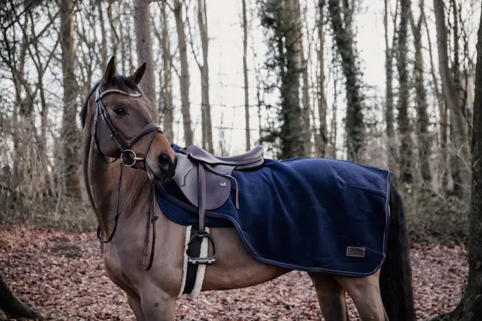 Kentucky Riding Rug Heavy Fleece - Navy - animondo.dk