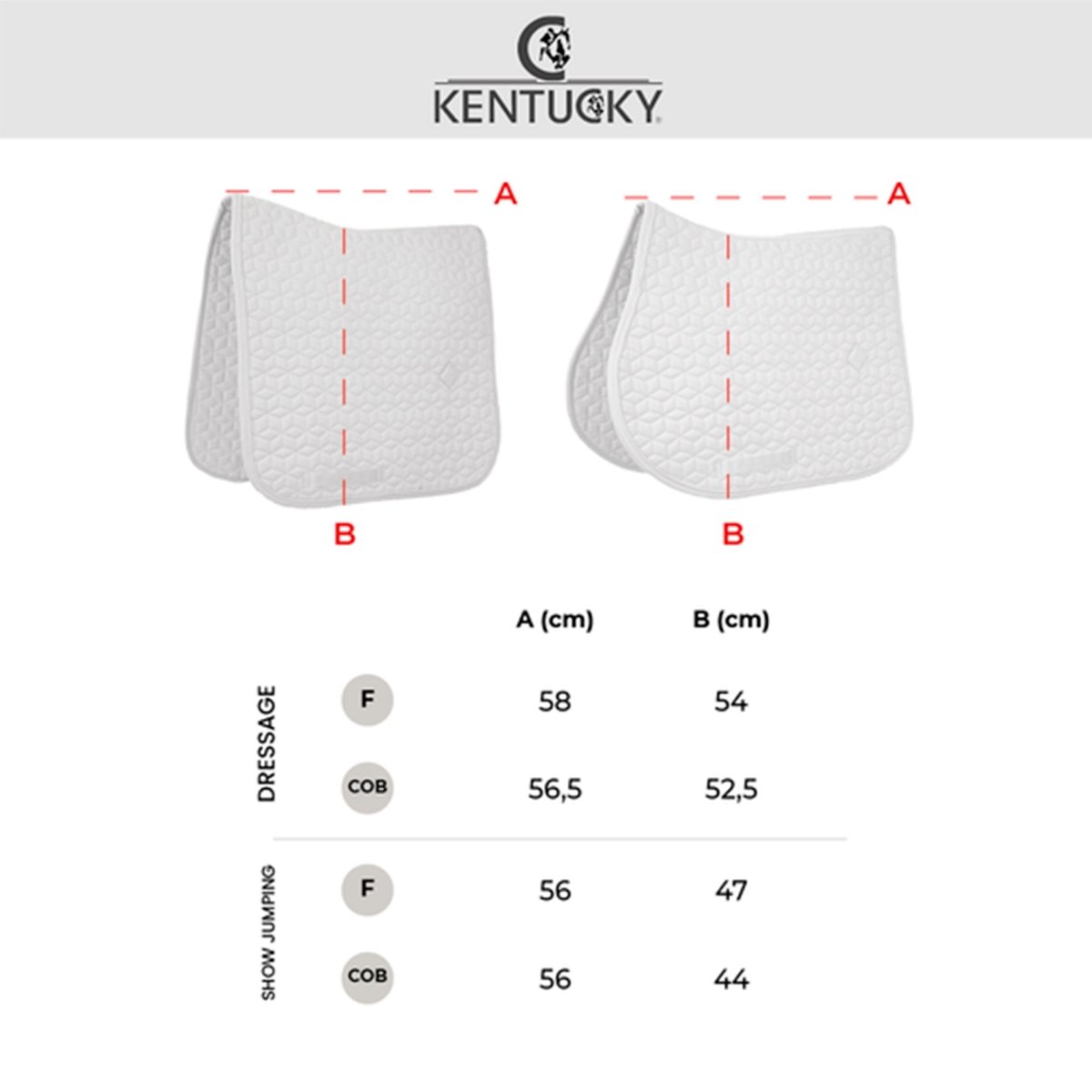 Kentucky - Velour Dressur Underlag m. Perler - Beige - animondo.dk - 42590 - 32 - DR
