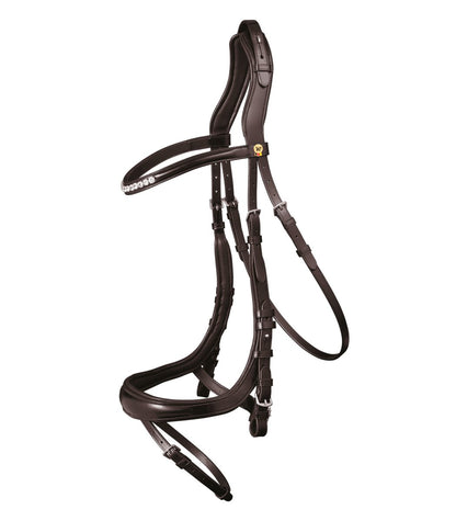 S-Line bridle Sensation, engl.comb. - Brun - animondo.dk