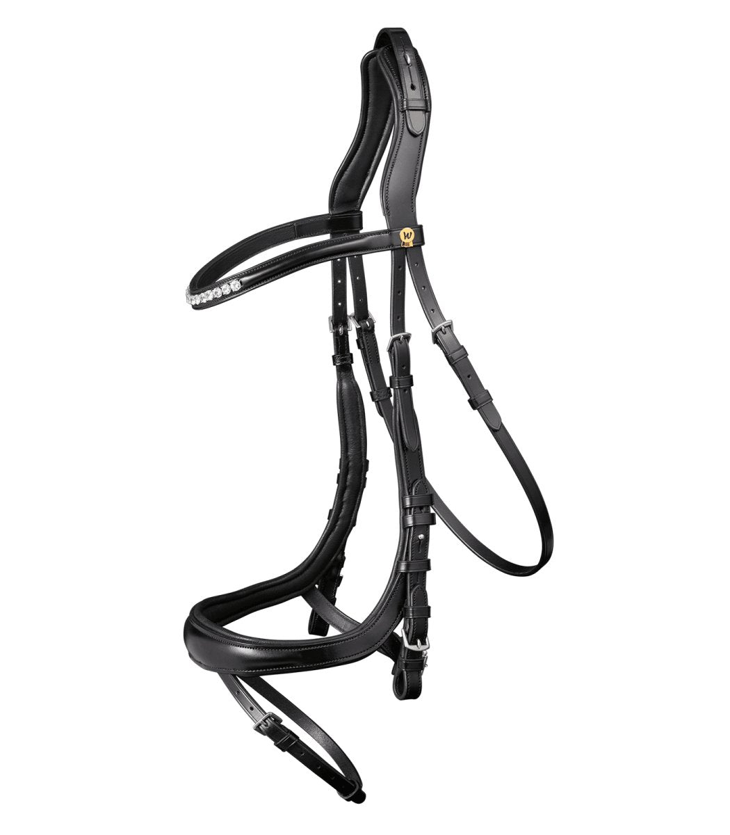 S-Line bridle Sensation, engl.comb. - Sort - animondo.dk