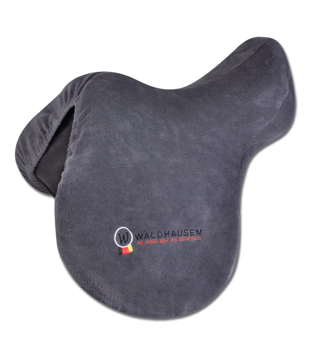 Saddlecover Fleece, grau, Waldhausen Stick - animondo.dk