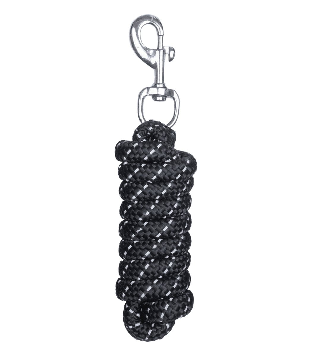 Animondo Waldhausen Lead Rope Reflex karbinhake - Svart - animondo.dk
